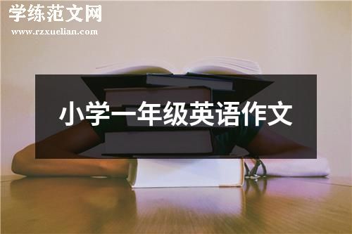 小学一年级英语作文