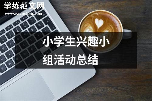 小学生兴趣小组活动总结