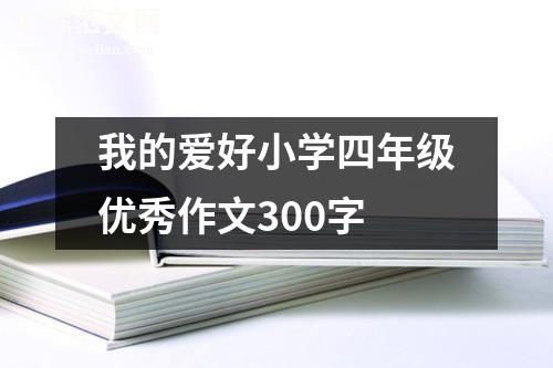 我的爱好小学四年级优秀作文300字