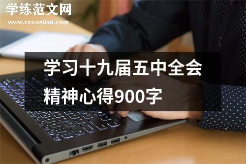 学习十九届五中全会精神心得900字