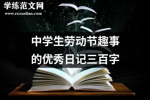 中学生劳动节趣事的优秀日记三百字