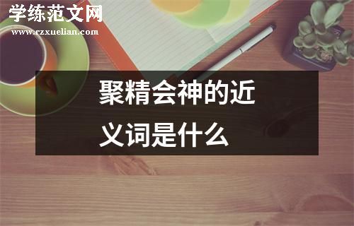 聚精会神的近义词是什么