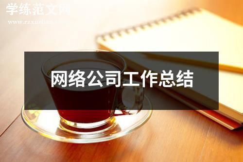 网络公司工作总结