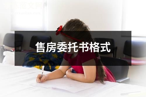 售房委托书格式